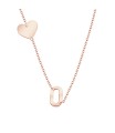 Heart with O Silver Necklace SPE-5746